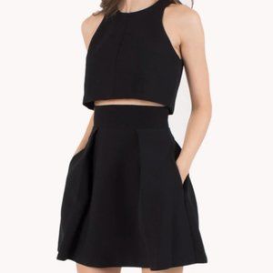 BLACK HALO Sanibel Two Piece Mini Dress Black, Size 0